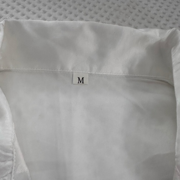 Silky White PJs - Picture 3 of 3